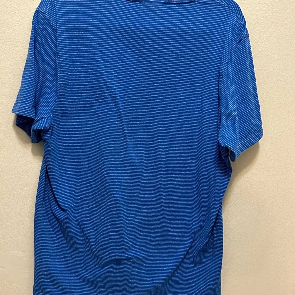 Michael kors blue striped tee shirt size Large pre owned - Picture 8 of 10